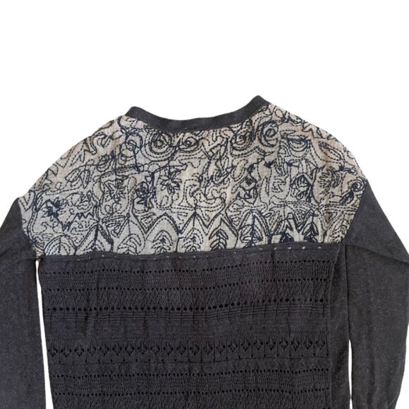 Free People Brown Quincy Yarn Back to You Longline Cardigan Size Small - Picture 5 of 8